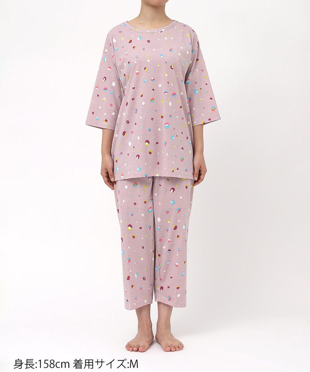 tsumori chisato SLEEP ツモリチサト パジャマ 7分袖 長袖 8分丈 綿100%(本体) 天竺素材 レディース UDT259 /ワコール 