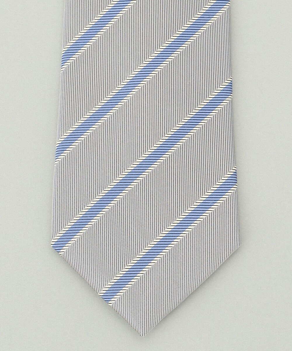 GOTAIRIKU リクルートにも【日本製】シルク ネクタイ_レジメンタル 