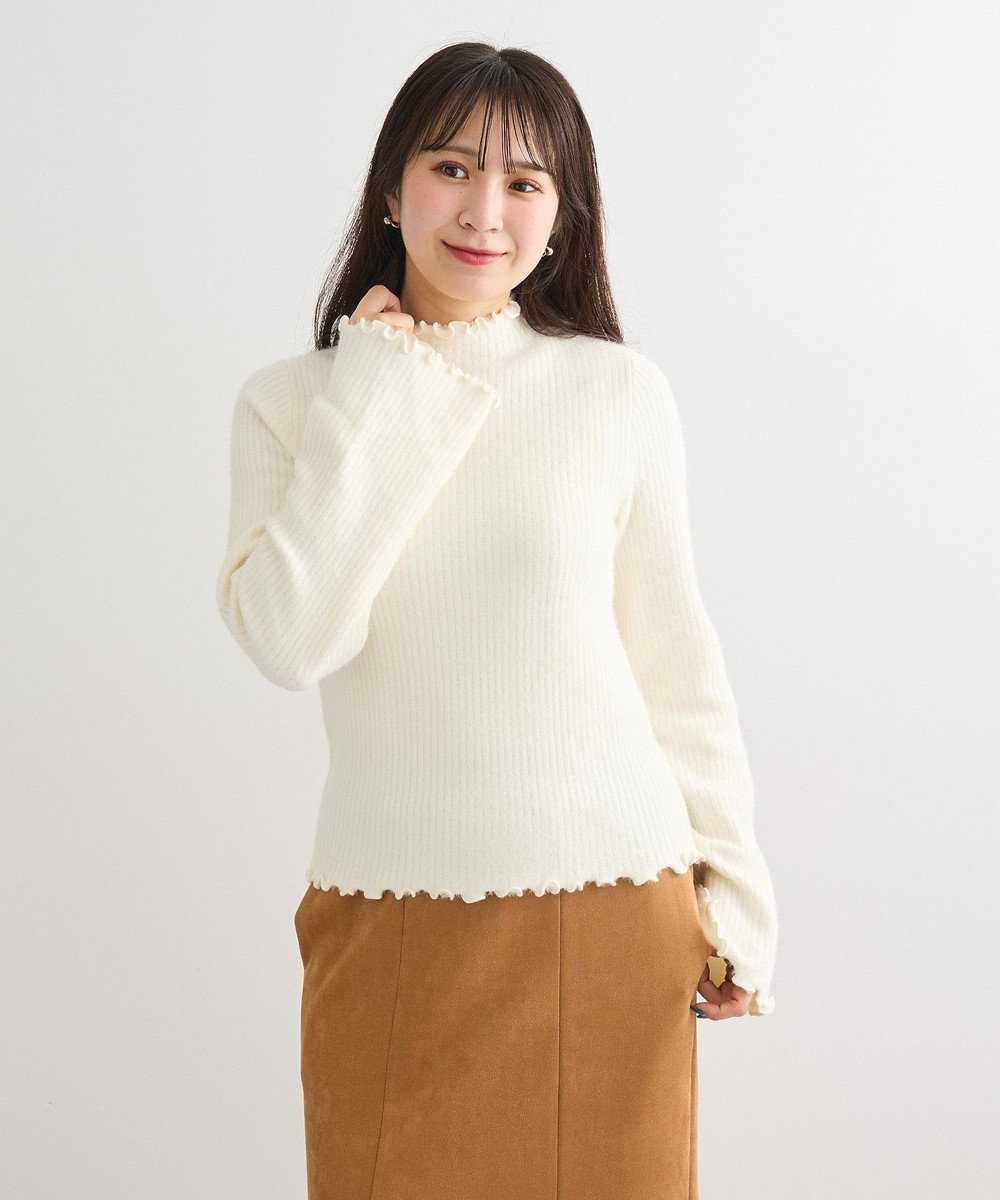 Green Parks ・ｓｗｉｎｇ　ｂｙ　ウラシャギーフレアスリーブニット 