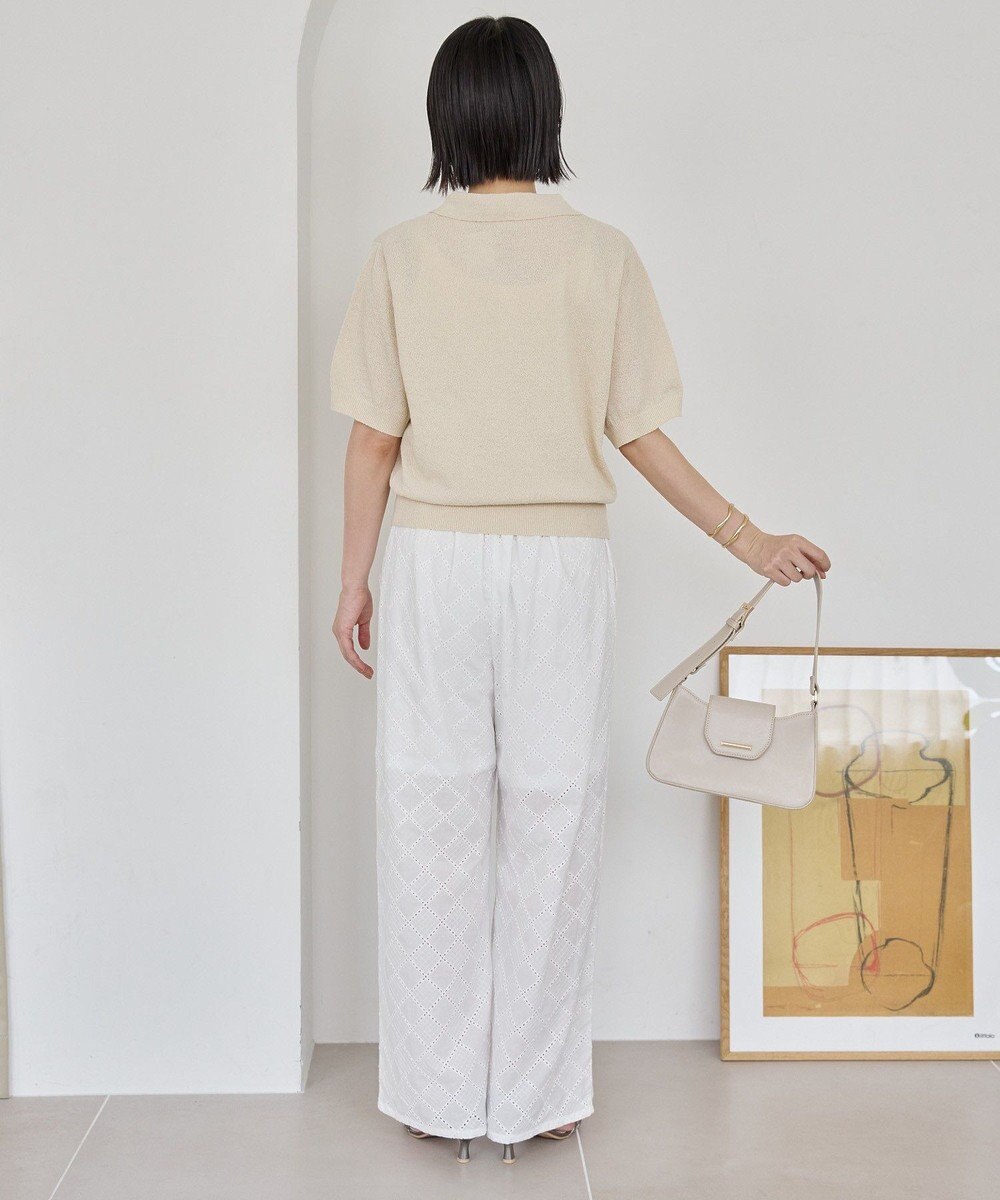 AMERICAN HOLIC ブークレ半袖ニットトップス 