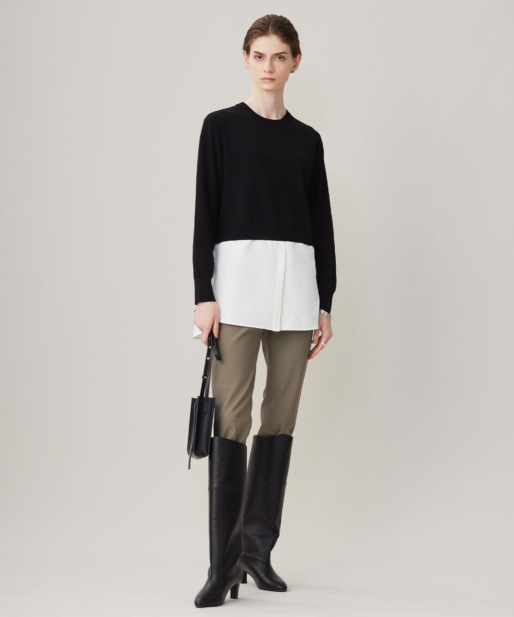 ICB 【WEB&一部店舗限定カラーあり】クロスコンビ ニットプルオーバー 