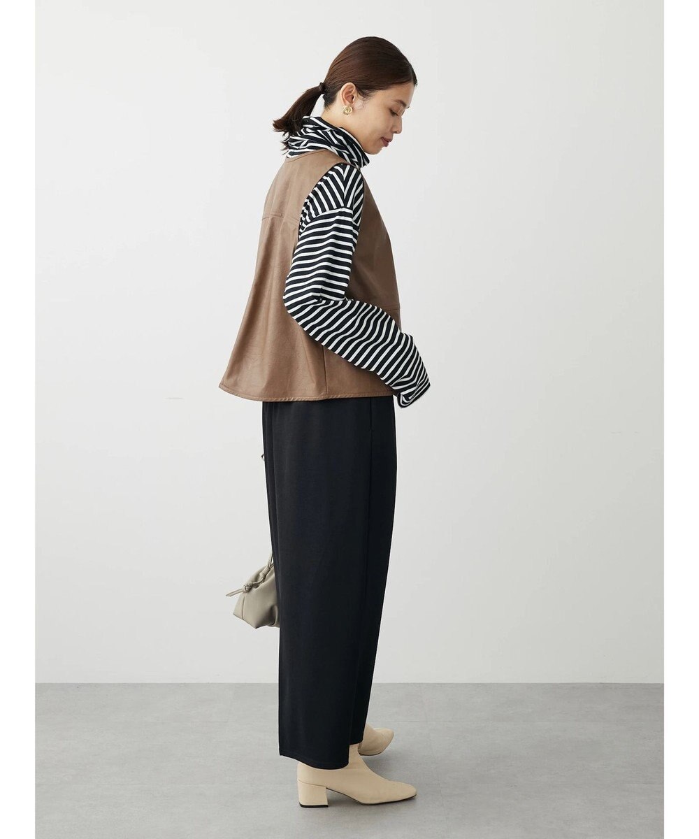 Green Parks フェイクレザーベスト 