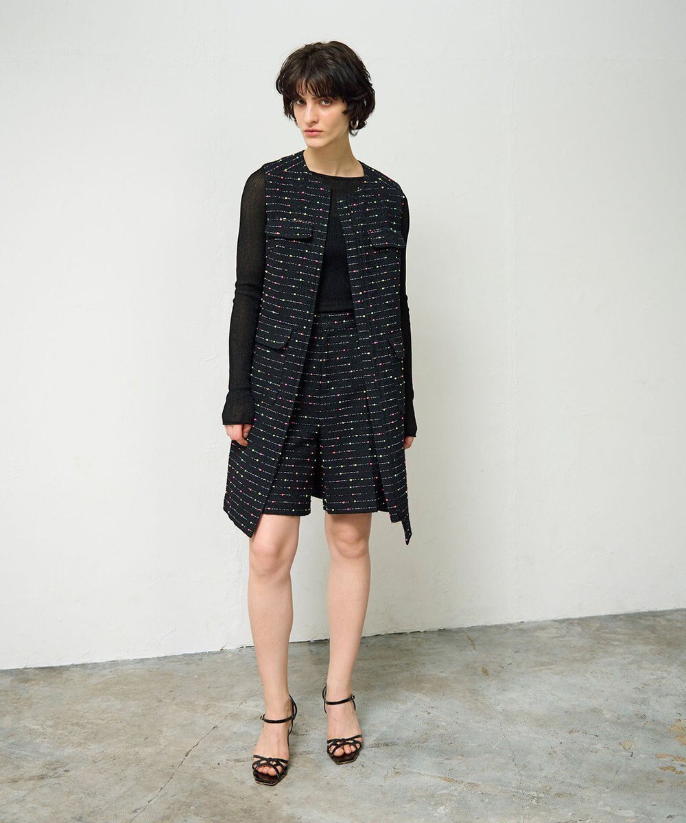 GRACE CONTINENTAL ネオンドットジャガードワンピース 