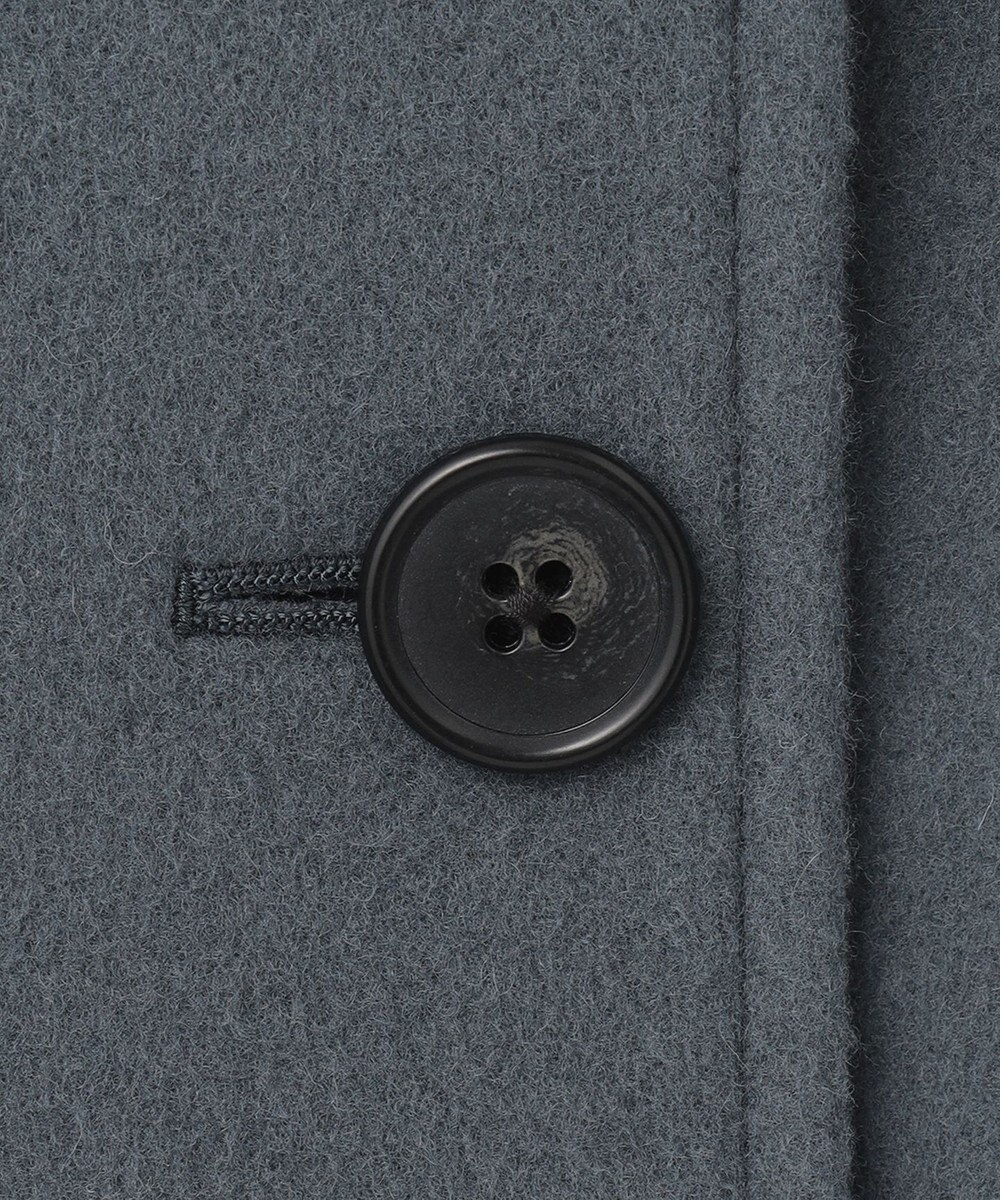 J.PRESS LADIES L ショートビーバー ノーカラーコート 