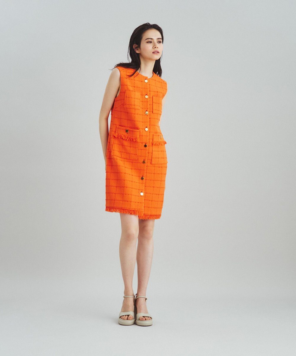 GRACE CONTINENTAL ツイードミニワンピース 