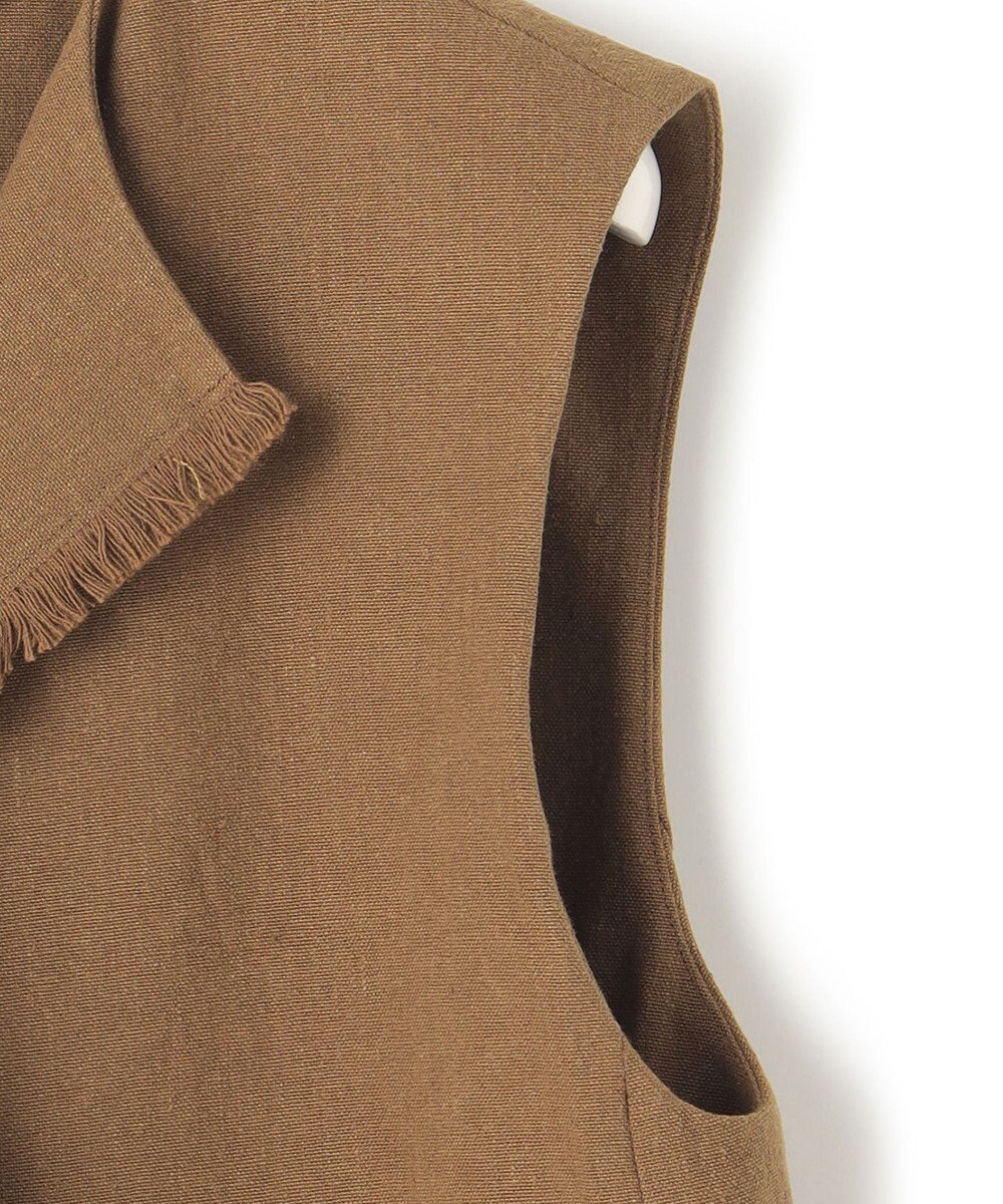 ICB コットンリネンキャンバス ジレ 