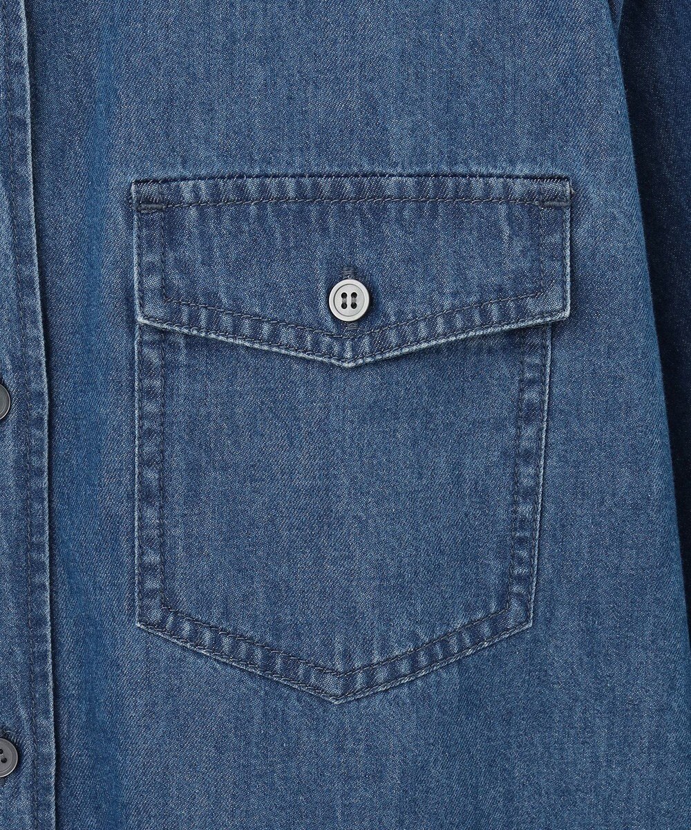 23区 【洗える】23区DENIM ライトダンガリー シャツ 