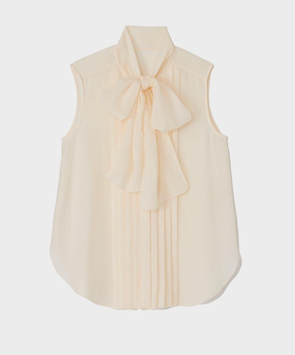 GRACE CONTINENTAL リネンライクボウタイノースリーブ 