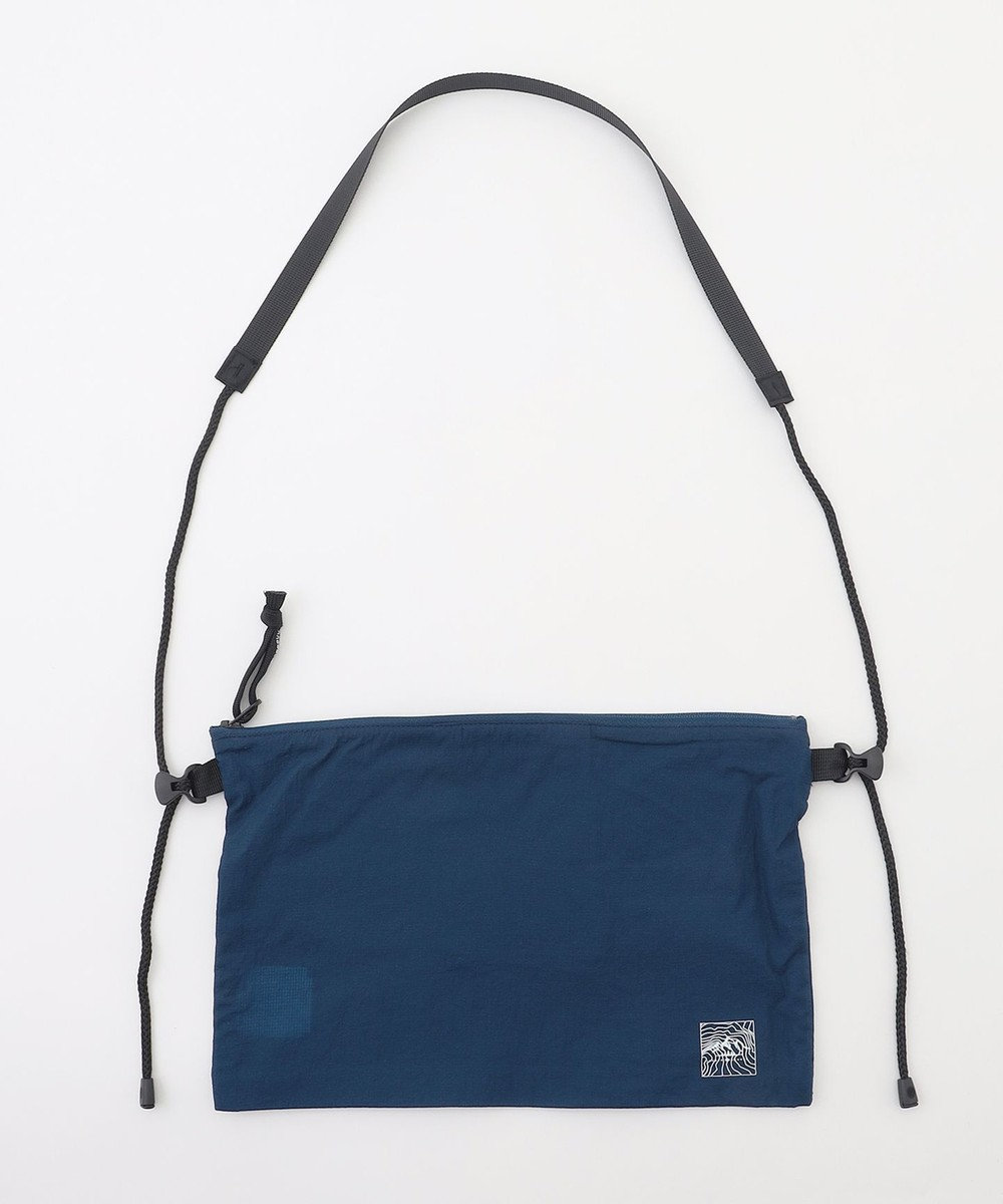 JOSEPH ABBOUD MOUNTAIN 【軽量/ECO撥水/小さくたためる】ナイロンフライリップサコッシュ 