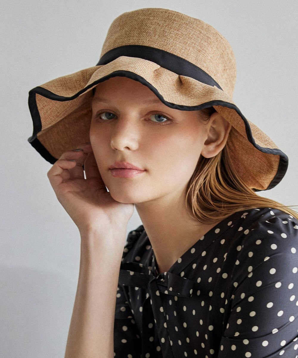 TOCCA 【UV99%以上カット・吸水速乾・抗菌防臭・洗える・サイズ調整可】FRILL HAT ハット 