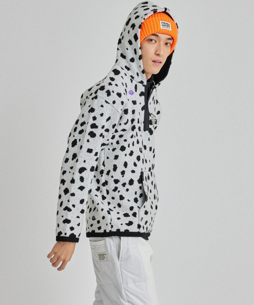PW CIRCULUS 【MEN】SNOW LEOPARD柄フーディー 
