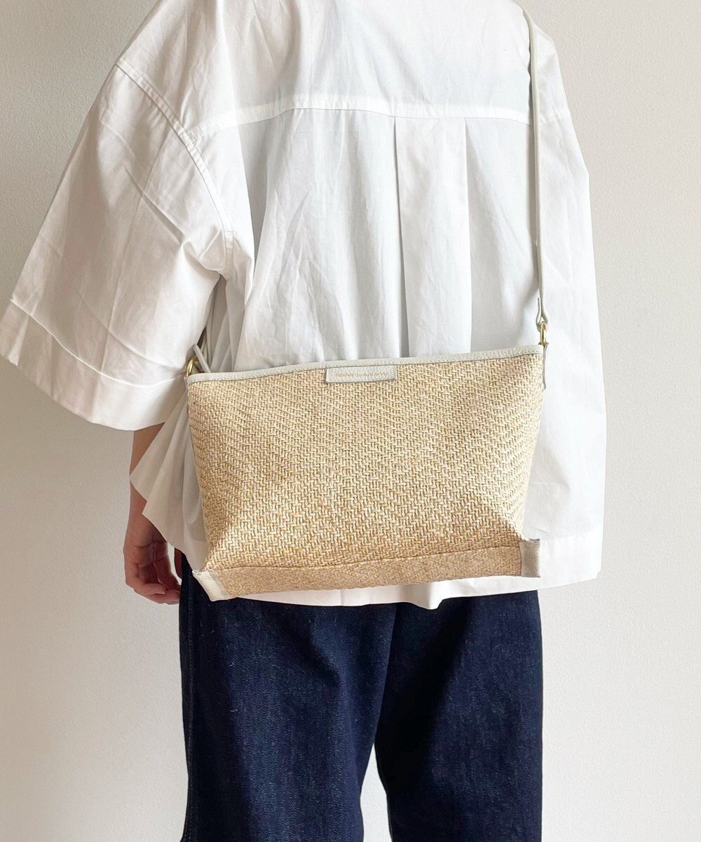 Hekhèr Le Style de Vie 【日本製 】ジュート×牛革 ショルダーバッグ 