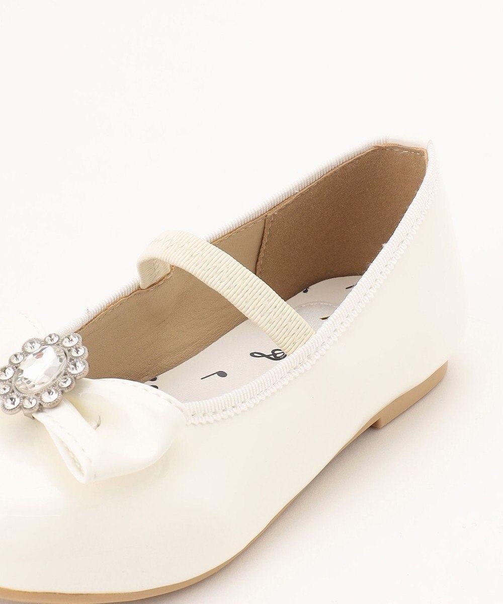 ANY KIDS エナメルフラットパンプス 