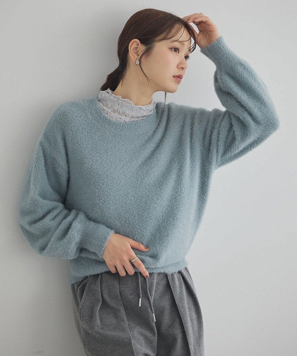 earth music&ecology ミニシャギープルオーバー 