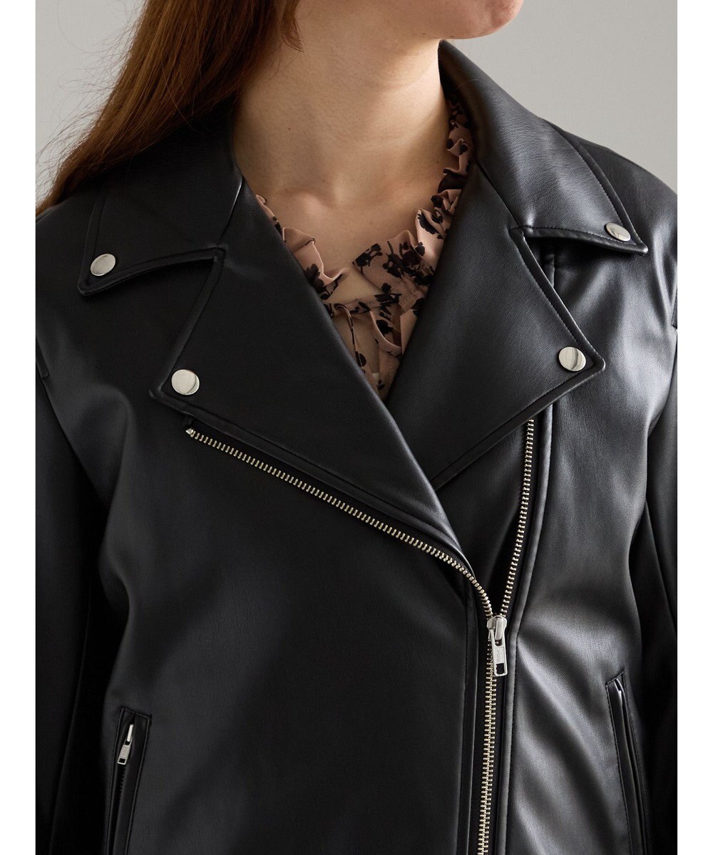 Te chichi レザーダブルライダースジャケット 