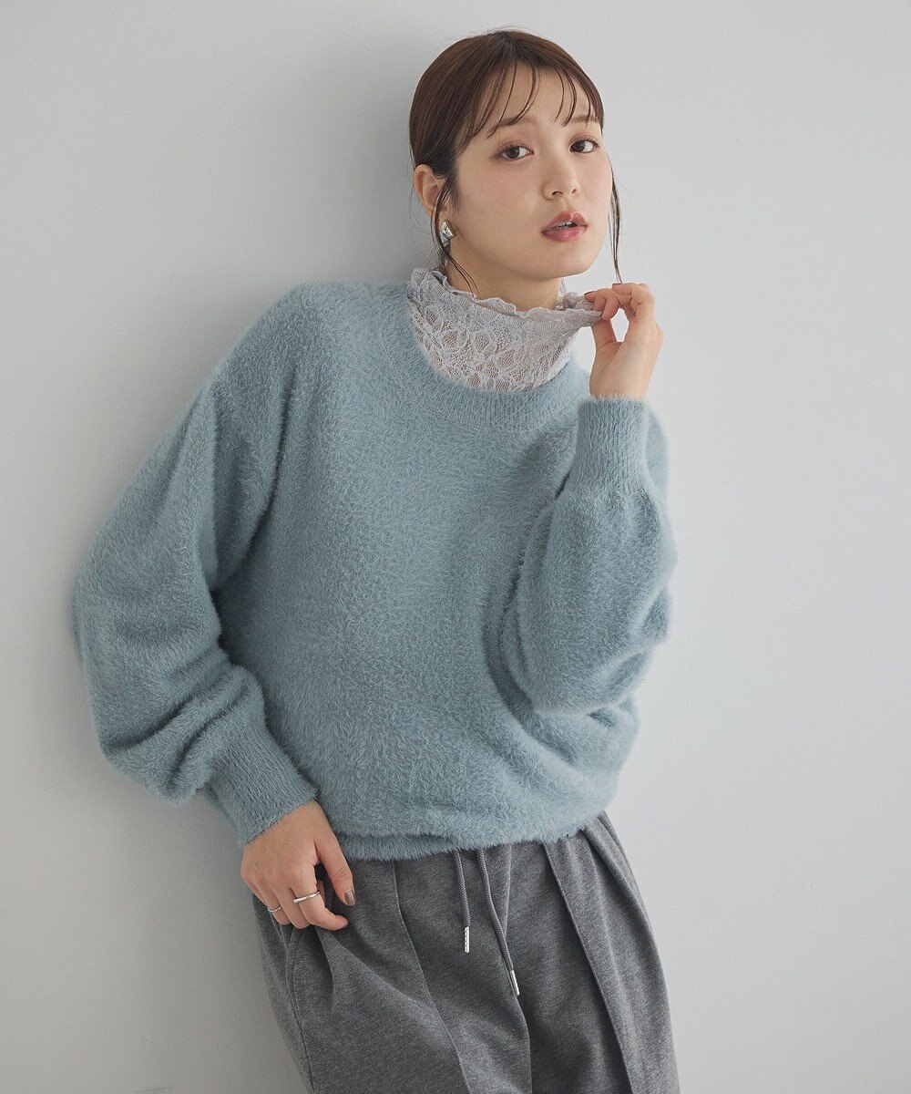 earth music&ecology ミニシャギープルオーバー 