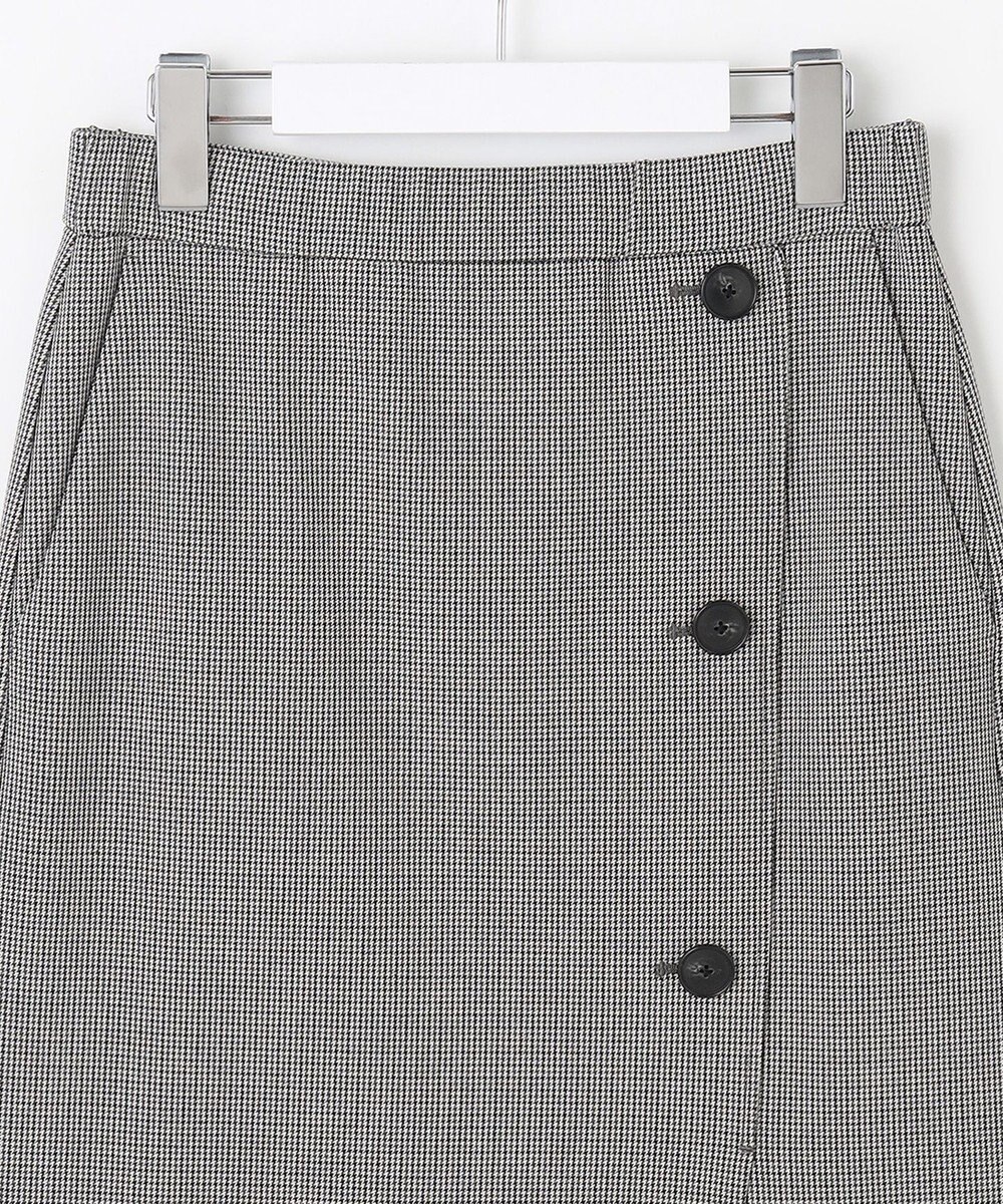 自由区 S 【撥水加工・洗える】TRギャバチェック柄 スカート 