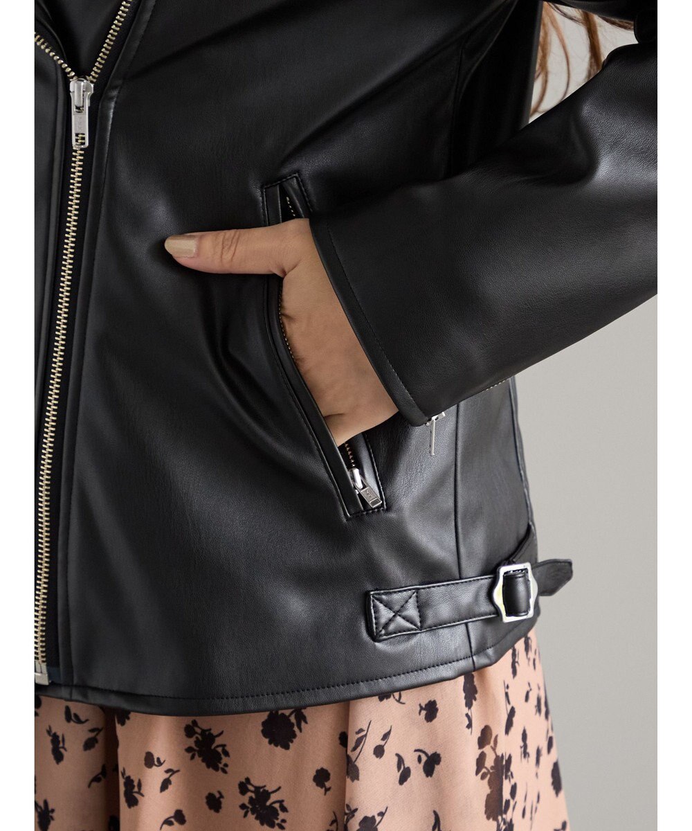 Te chichi レザーダブルライダースジャケット 