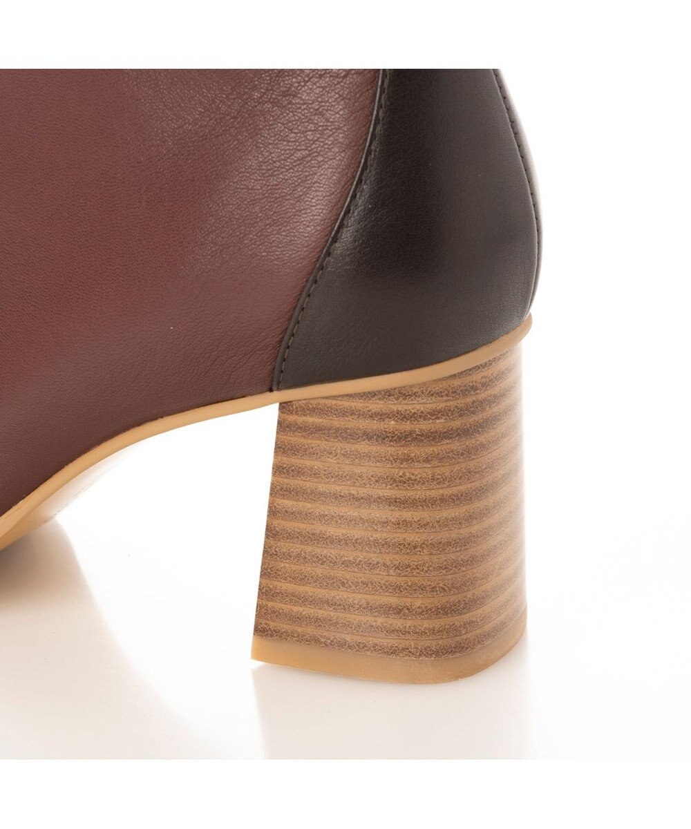 MODE ET JACOMO <MODE ET JACOMO>バック切り替えスクエアトゥショートブーツ 