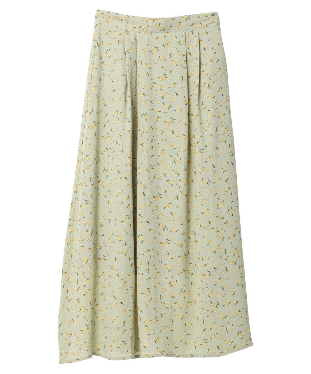 earth music&ecology キンモクセイ柄フレアスカート 