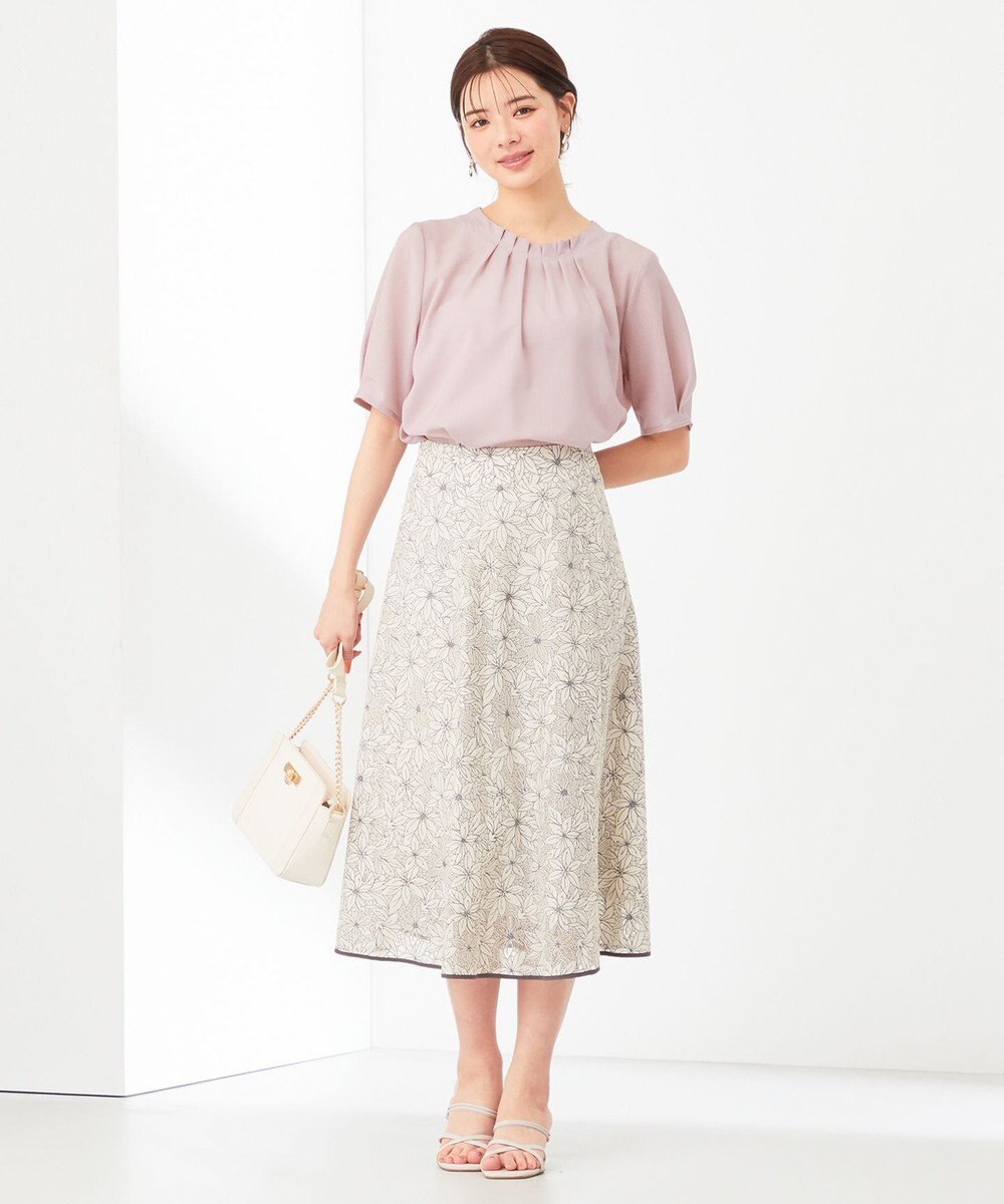 ANY SIS 【美人百花6月号掲載】シアーストライプ ブラウス 