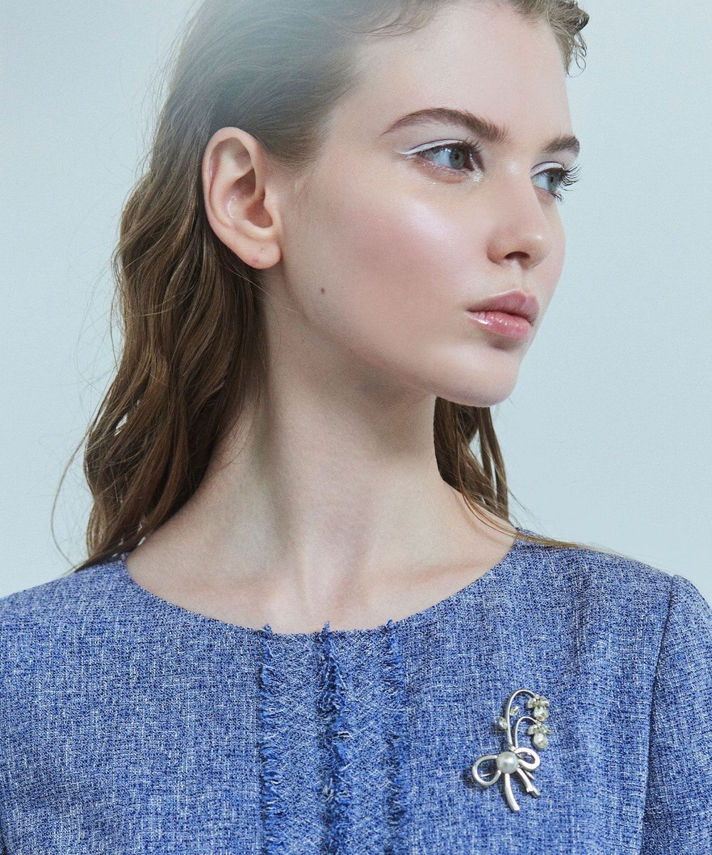 TOCCA RIBBON＆FLOWER BROOCH NECKLACE 2セット ブローチネックレス 