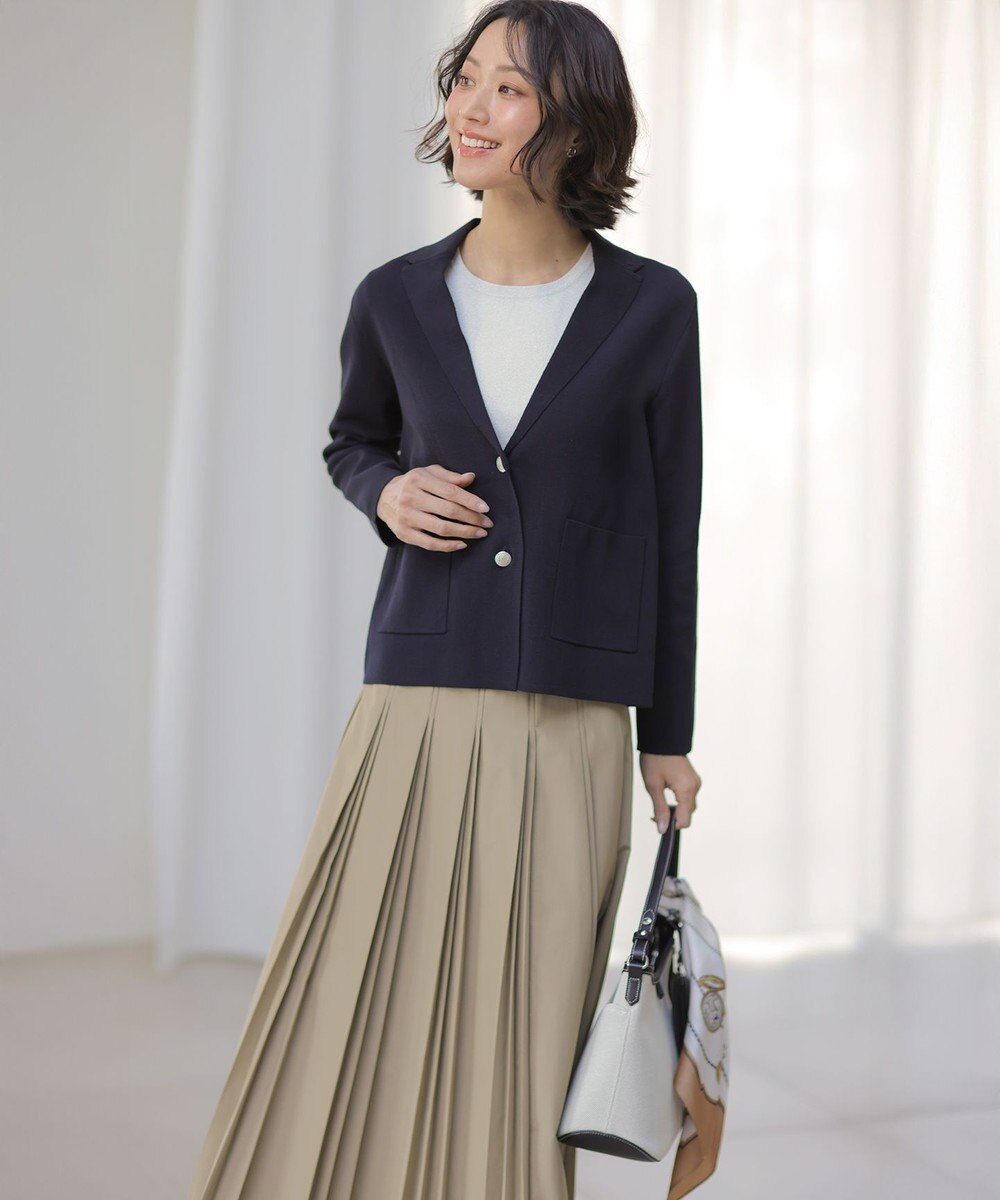 J.PRESS LADIES L 【WEB限定カラーあり】TC ライトタンブラー プリーツ スカート 