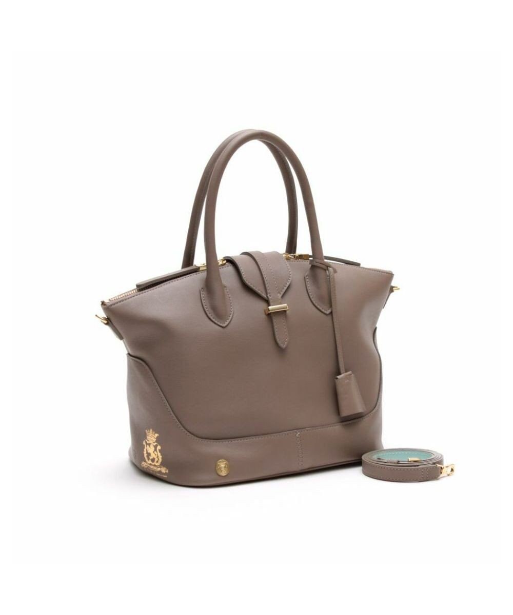 A.D.M.J. 【牛革】クラシックアニルブリロ/ノーブルファスナートート25cm(ショルダーストラップ付) 