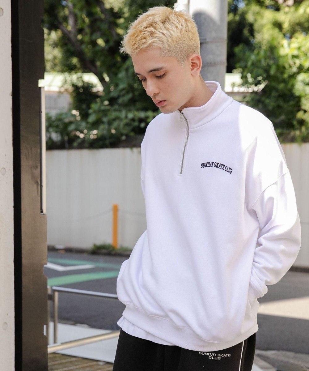 WEGO ヘビーウエイトハーフZIPワンポイントPO 