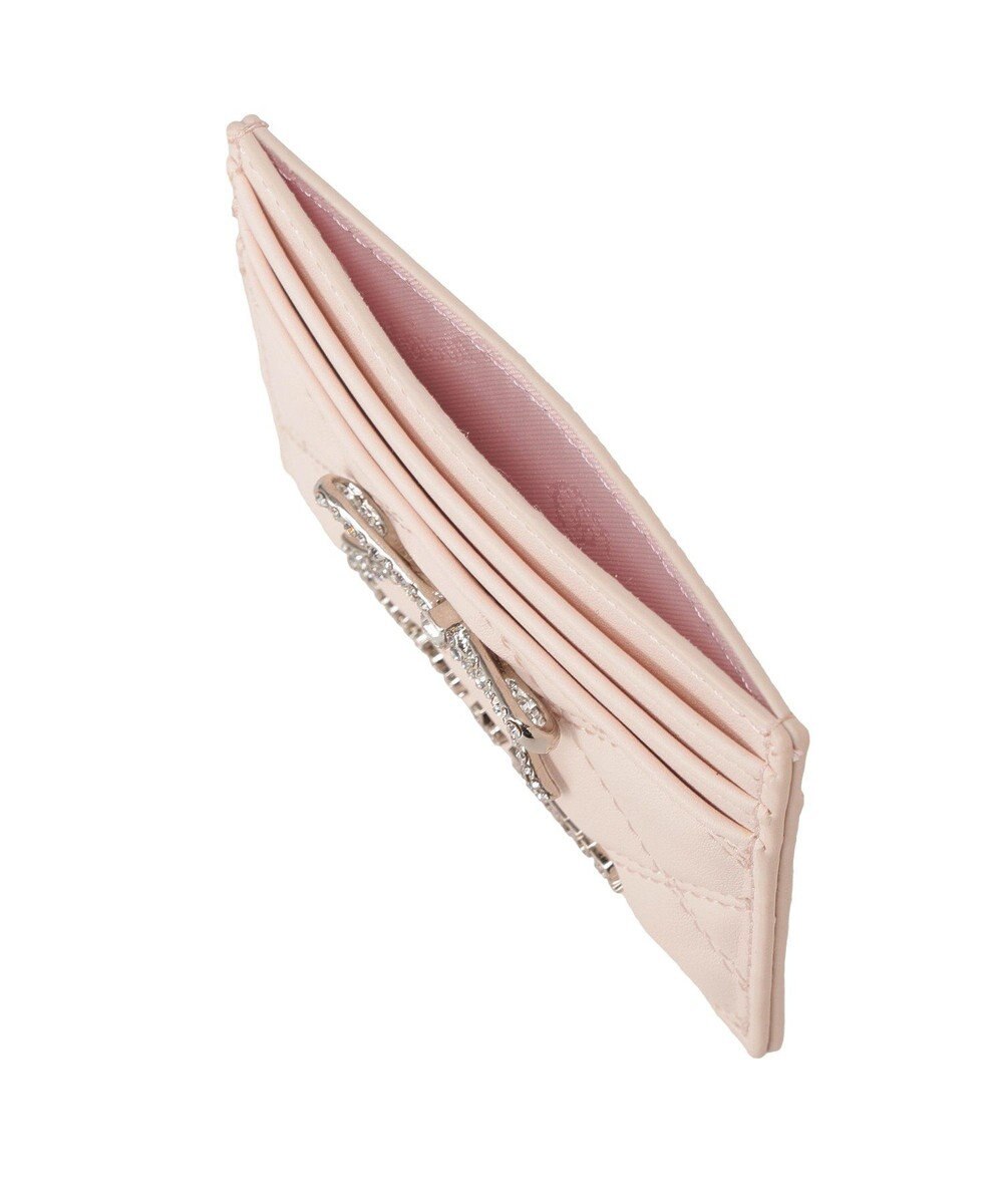 Maison de FLEUR リボンビジューキルティングカードケース 