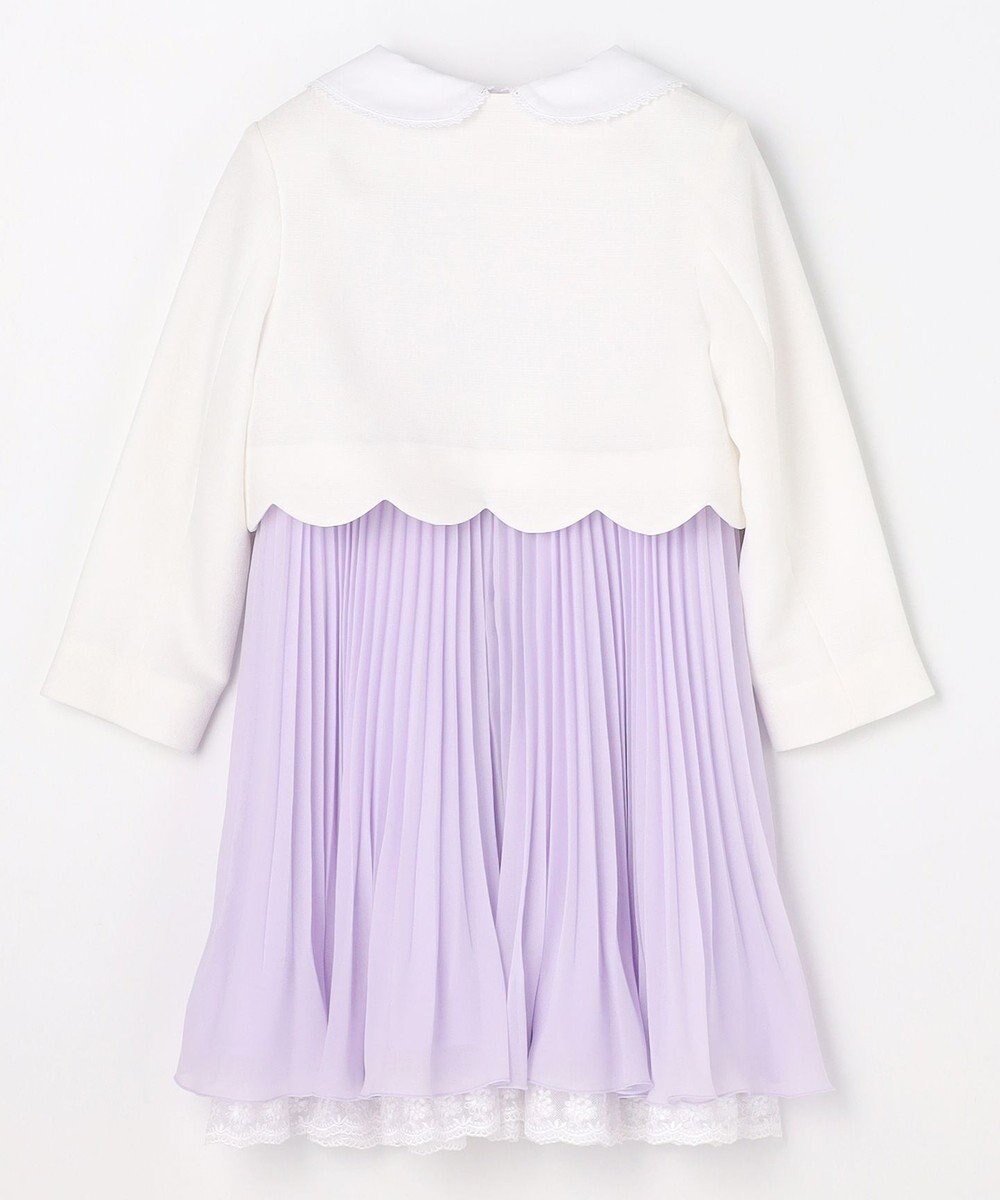 ANY KIDS 【2点セット】リボンボレロジャケット+シフォンプリーツ ワンピース 