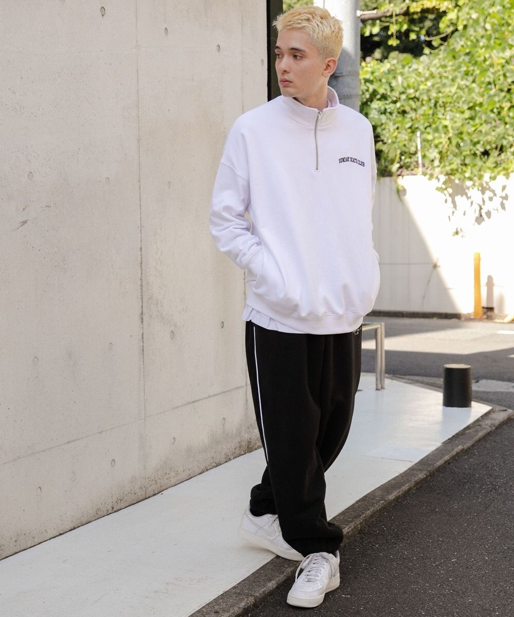 WEGO ヘビーウエイトハーフZIPワンポイントPO 