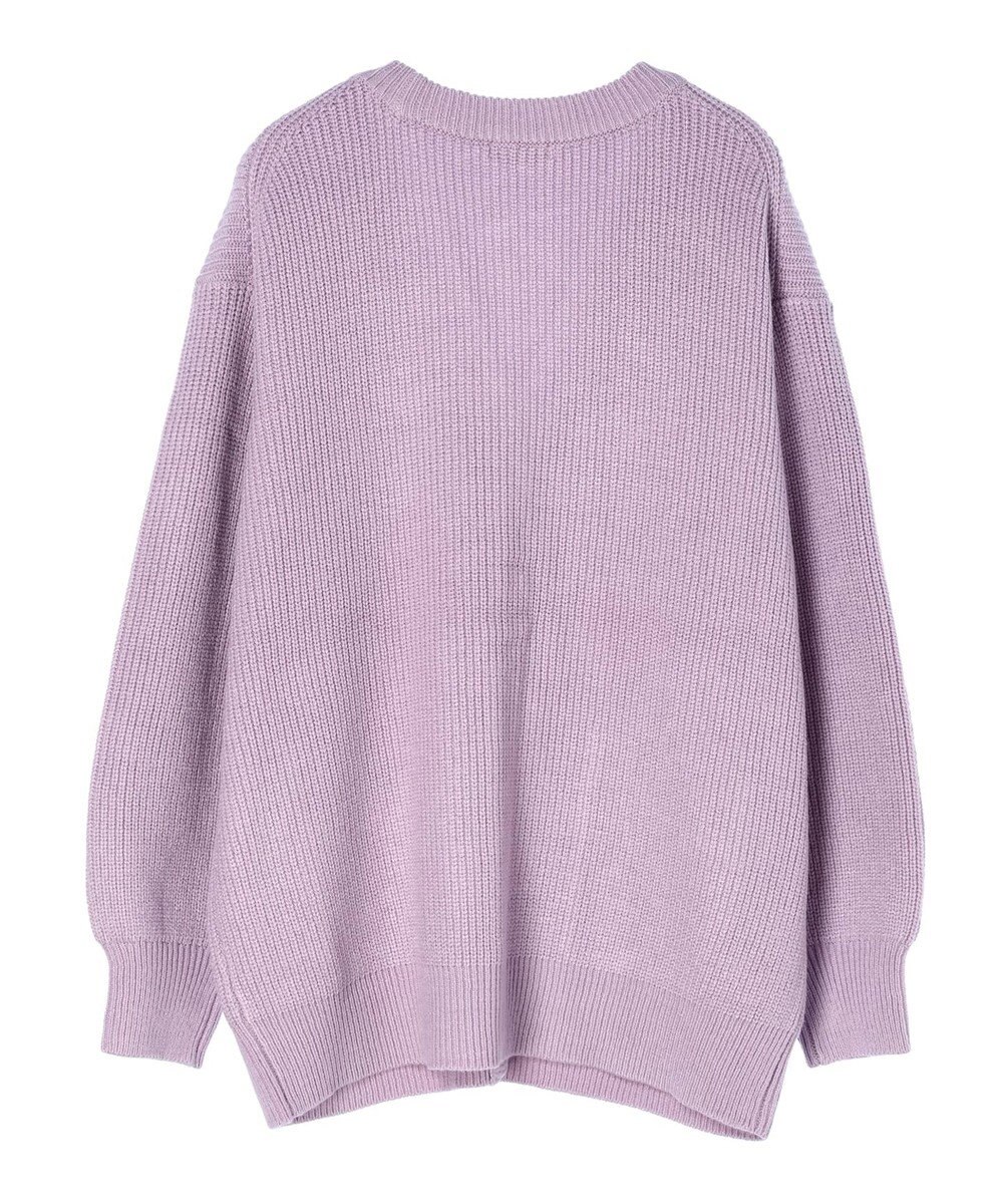 earth music&ecology アンチピリング畦Ｖネックカーディガン 