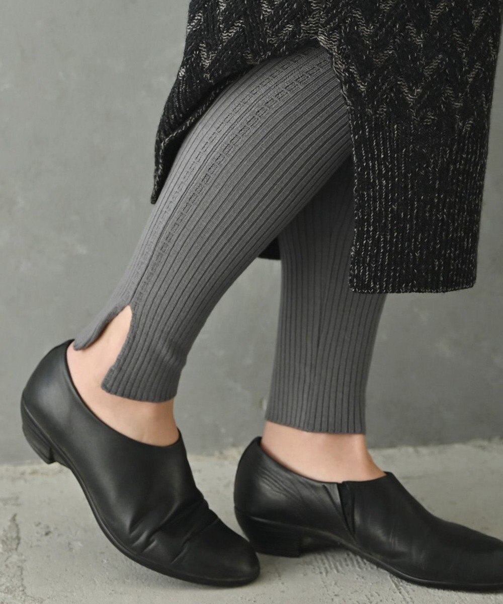 AND WOOL 〈高品質ウール〉〈洗えるニット〉〈暖かい着心地〉ウールレギンス 