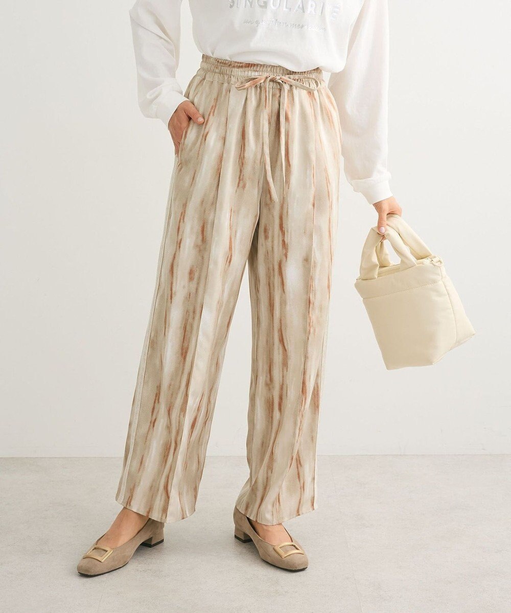 Green Parks アソート柄サイドラインパンツ 