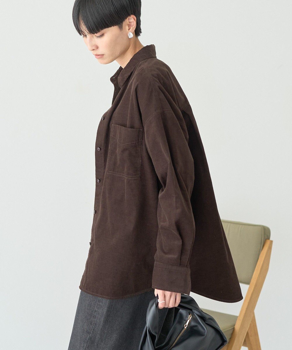 AMERICAN HOLIC Ｗポケットコーデュロイシャツ 