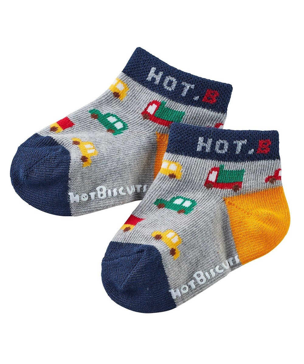 MIKI HOUSE HOT BISCUITS ワンポイント半袖Tシャツ＆ローカットソックスギフトセット【BOX付き】 