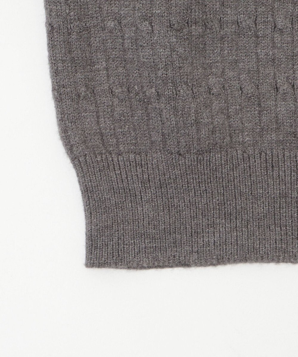 WEGO 【WEB限定/25年秋冬新作】別注USPOLOケーブルニットポロ 