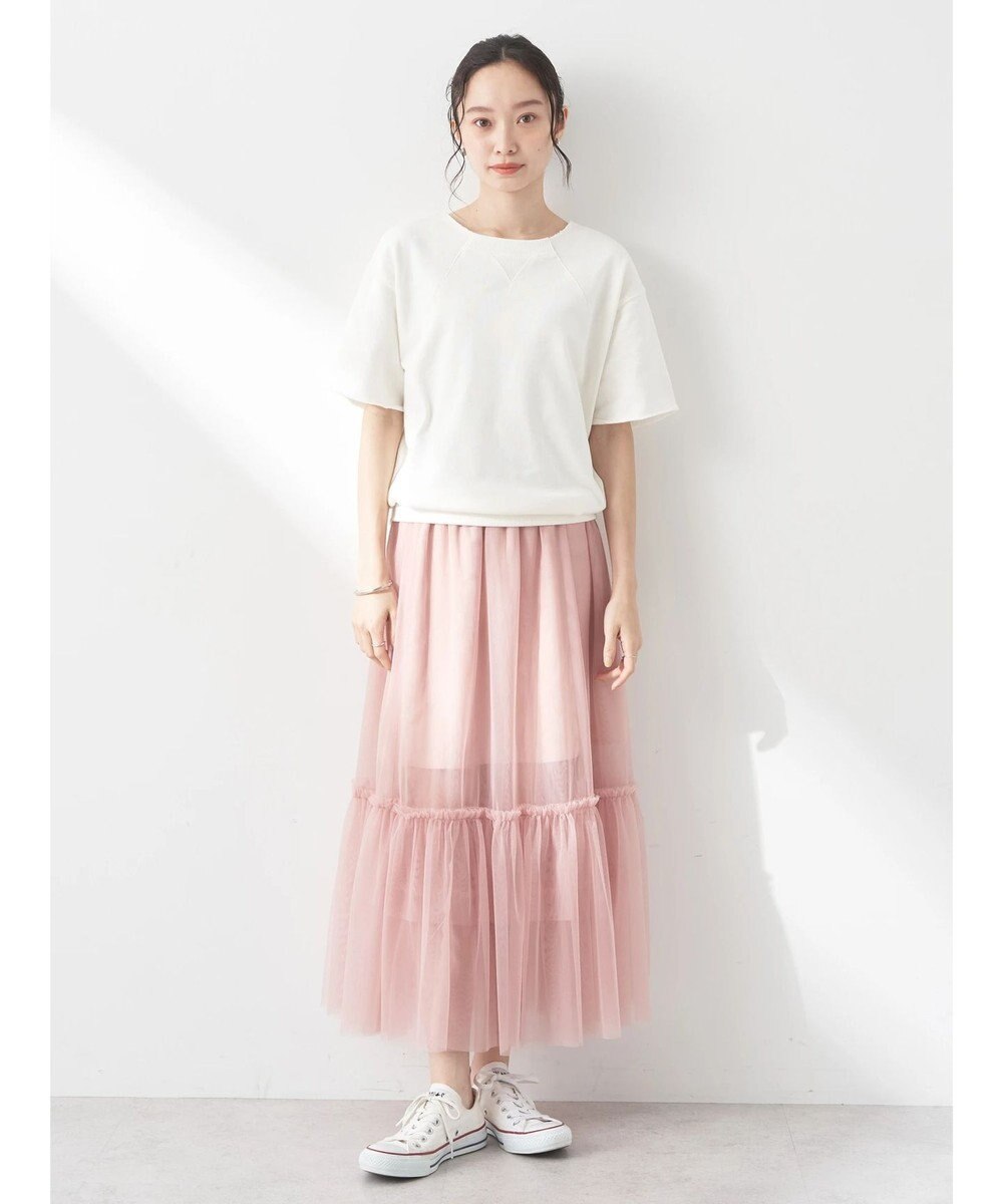 earth music&ecology ティアードチュールスカート 