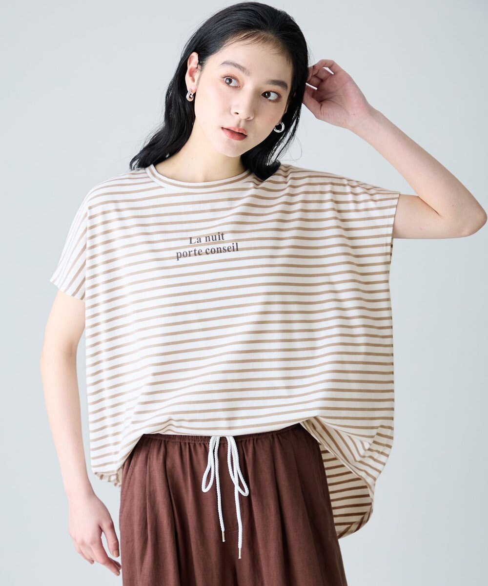 ANY ANYファンクションワイドフレンチスリーブTシャツ 
