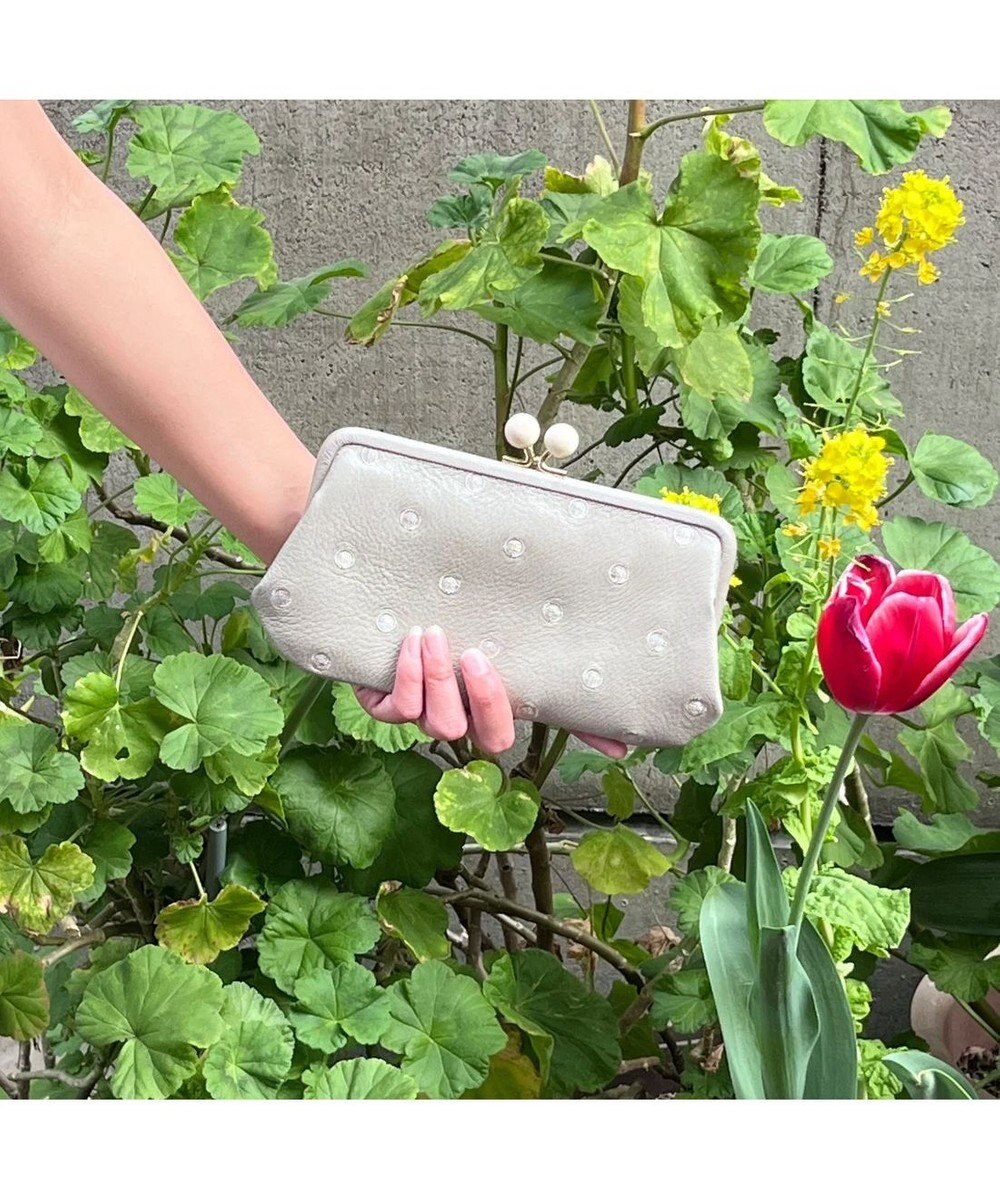 UNBILLION perche アクリル玉がま口長財布 