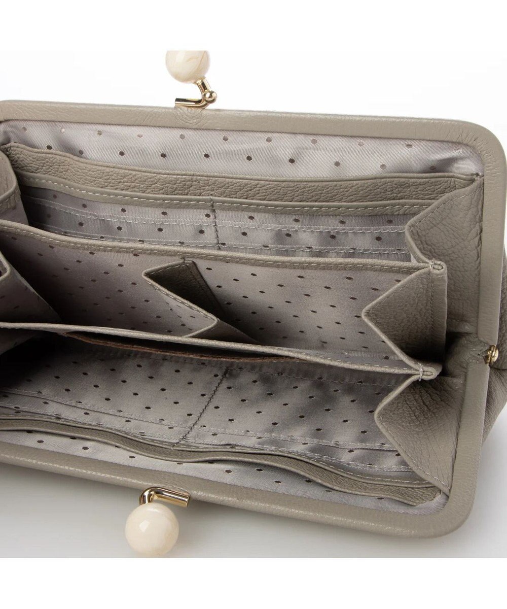 UNBILLION perche アクリル玉がま口長財布 