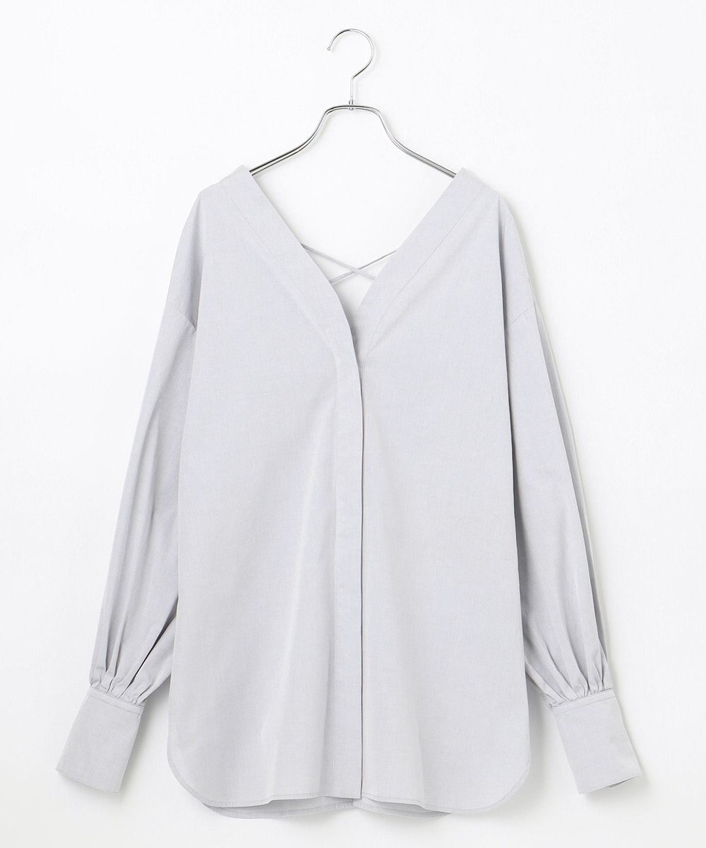 #Newans 【ANSWER for ヘルシーカジュアル】クロスリボンシャツ 