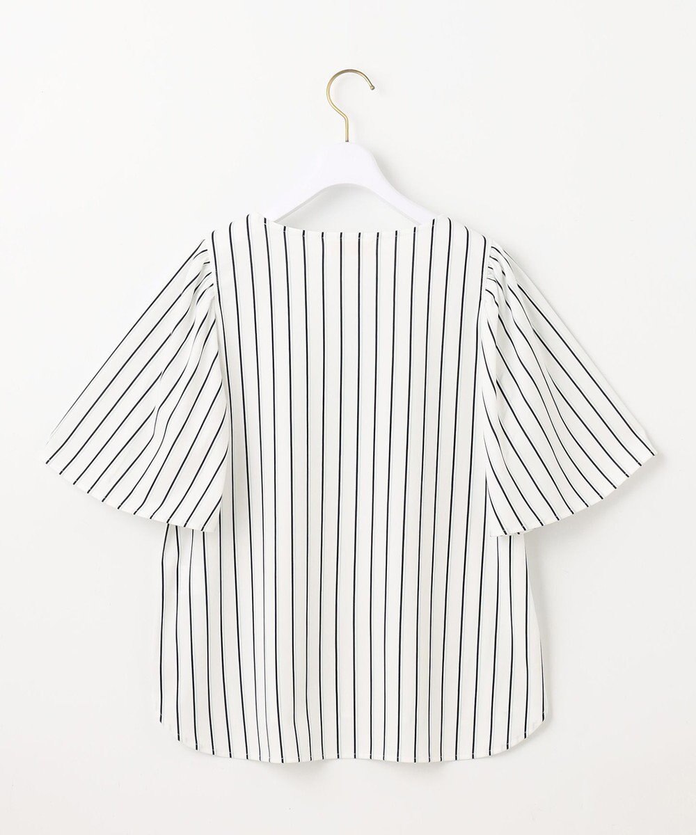 ANY SIS 【接触冷感・吸水速乾・UVケア】エアリードレープスムース フレア袖 ブラウス 