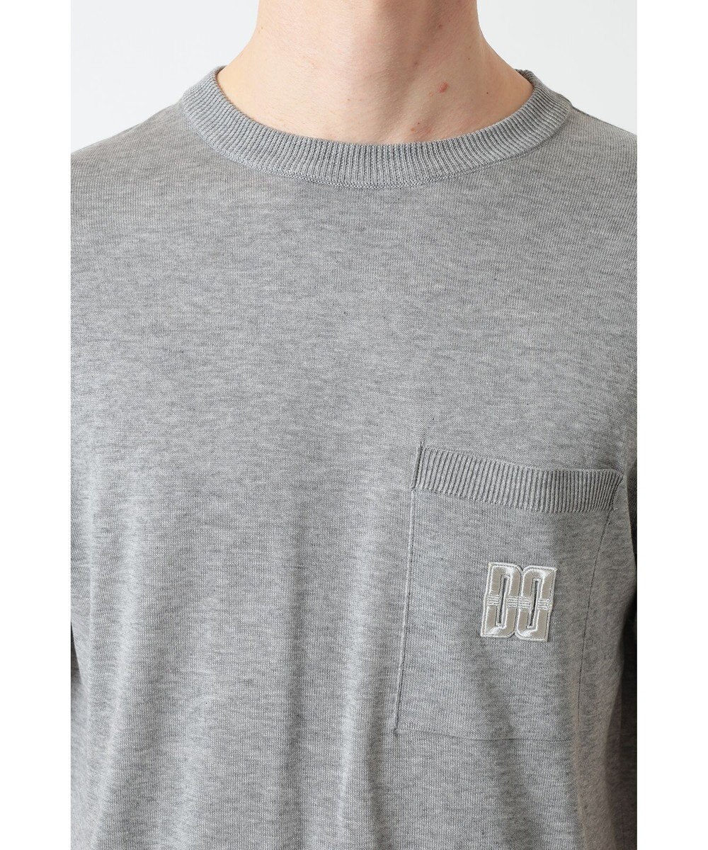 DAKS DDロゴポケットニットTシャツ 