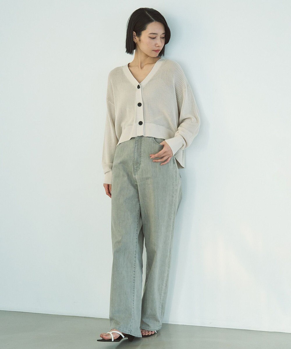 UNFILO メッシュニット カーディガン 