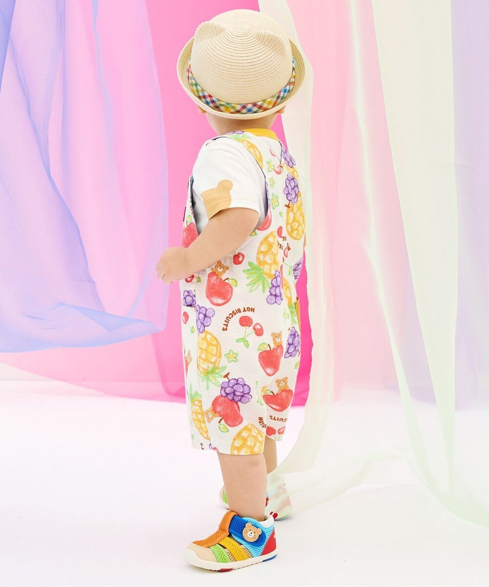 MIKI HOUSE HOT BISCUITS 【44-48cm】 麦わら風 くまみみ ハット 