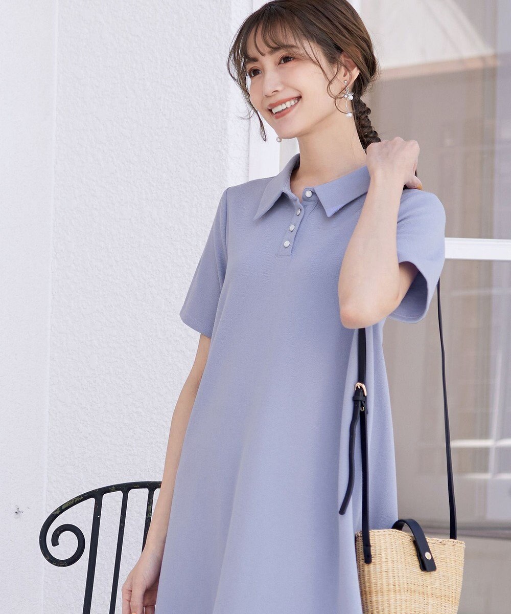 Tiaclasse 【洗える】ポロシャツワンピース 