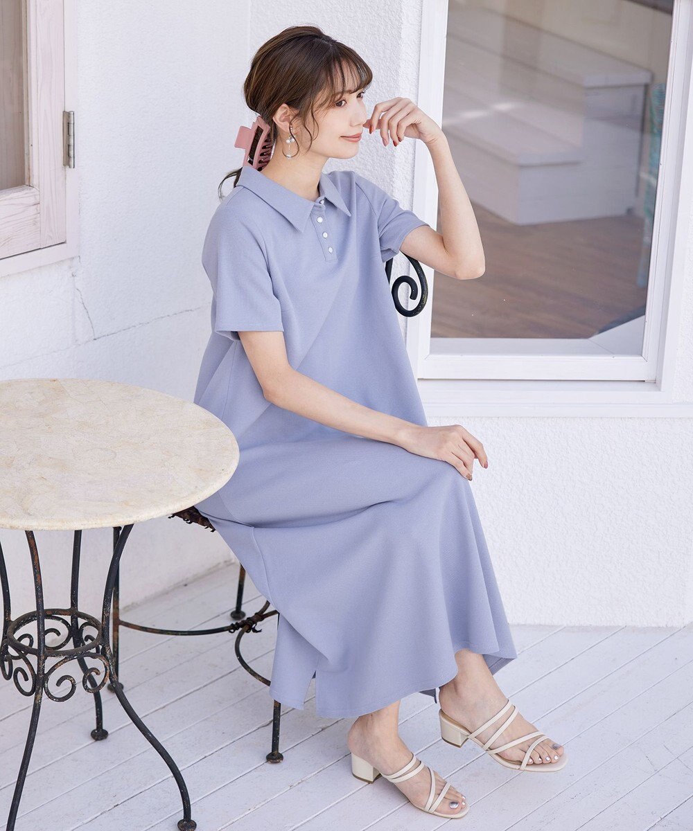 Tiaclasse 【洗える】ポロシャツワンピース 
