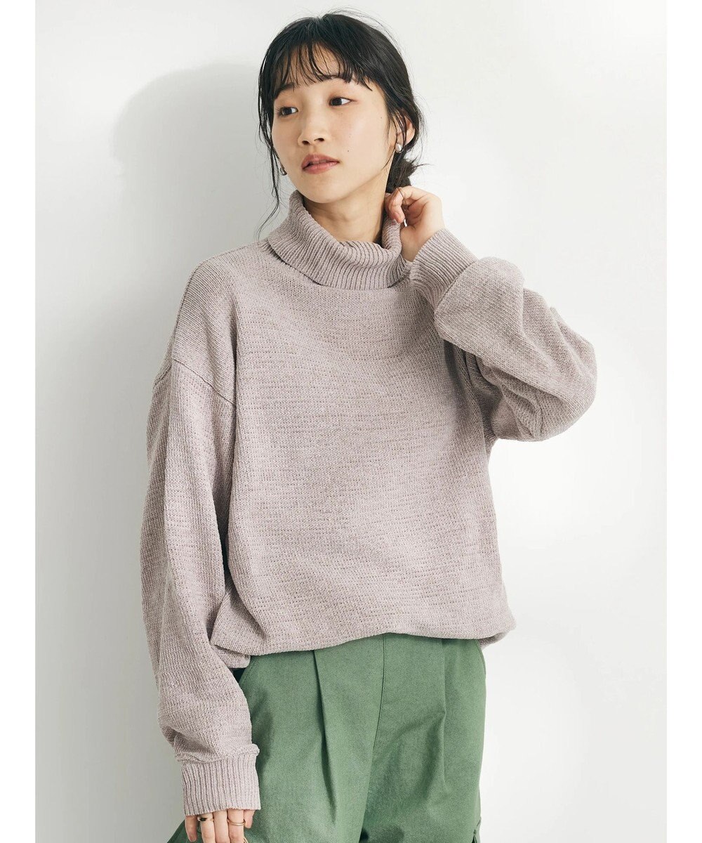 CRAFT STANDARD BOUTIQUE 洗えるコードモールタートルネックプルオーバー 